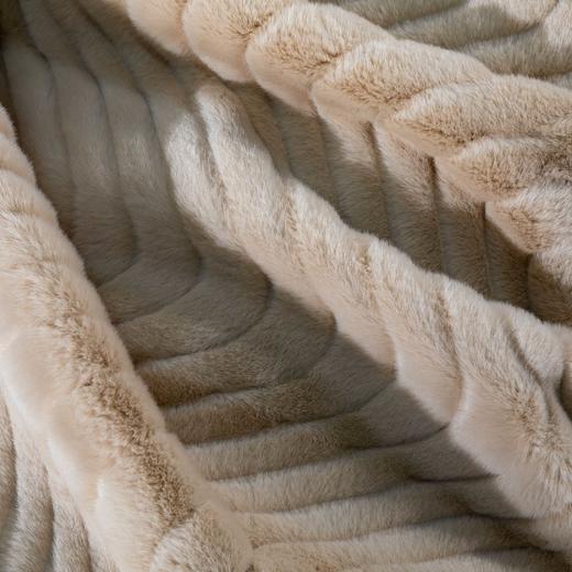【远梦】防静电双层高端波浪纹仿貂毛毯 商品图4