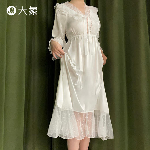 【双旦狂欢·钜惠来袭】【轻奢情趣内衣】大象甜美公主睡裙 丝滑缎面 法式轻奢 商品图4