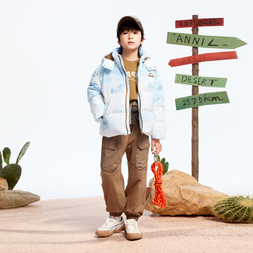 【轻暖0~10℃】男童户外短款羽绒外套冬季新款安奈儿童装实体店同款AB445770 商品图3