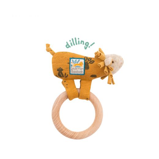 法国 Moulin Roty 猴面包树下系列狮子小辣椒榉木手摇铃，高15厘米-669006 商品图0