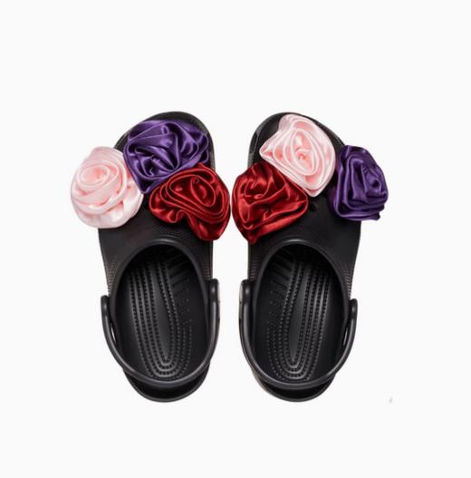 CROCS洞洞鞋 经典玫瑰Clog 黑色210388-001 商品图1
