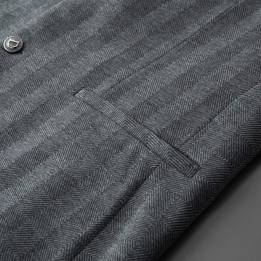 【新款DDA】大依优型品质西服外套商务夹克男宽松加肥加大码上衣胖子正装休闲 商品图5