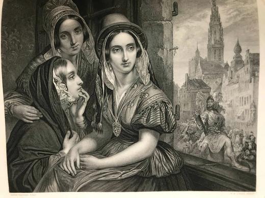 33*25cm！1860年 艺术杂志 数百幅版画插图 真皮精装大16开 商品图4