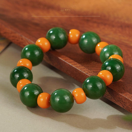 新疆国玉盟世玉和田玉碧玉手链【带证书·顺丰物流】 商品图3