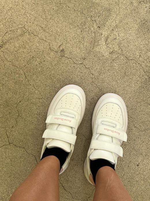 AcneStudios24/ss专柜*厚底休闲魔术贴笑脸小白鞋（HC） 商品图9