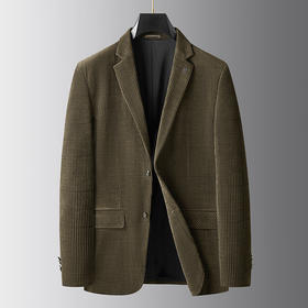 【新款DDA】大依优型品质西服外套商务夹克男宽松加肥加大码上衣胖子正装休闲