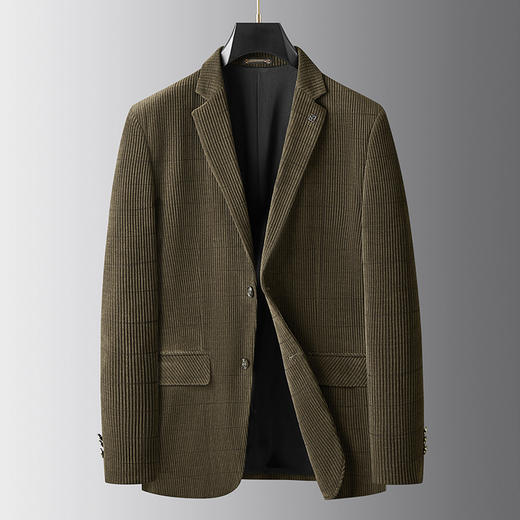 【新款DDA】大依优型品质西服外套商务夹克男宽松加肥加大码上衣胖子正装休闲 商品图0