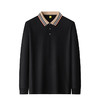 【100%丝光棉】【新款DG】大依优型大码长袖Polo衫翻领加肥加大肥佬休闲宽松透气上衣打底 商品缩略图0