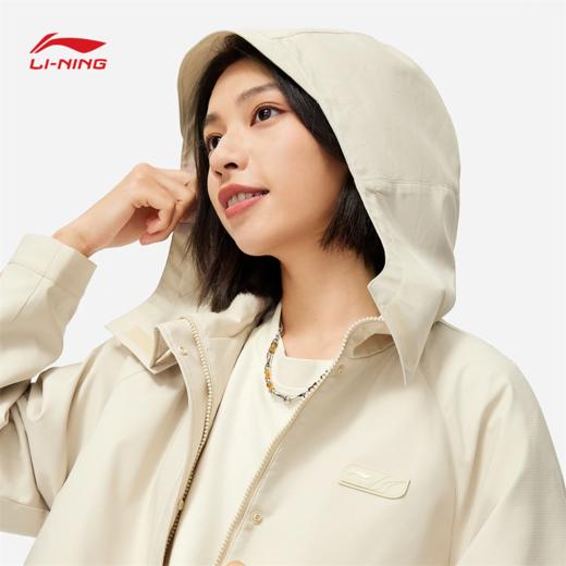 【L/XL断码】李宁CROSS女子加绒保暖宽松运动风衣AFDUA84【库存有限，如无货将做退款，介意慎拍！】 商品图4