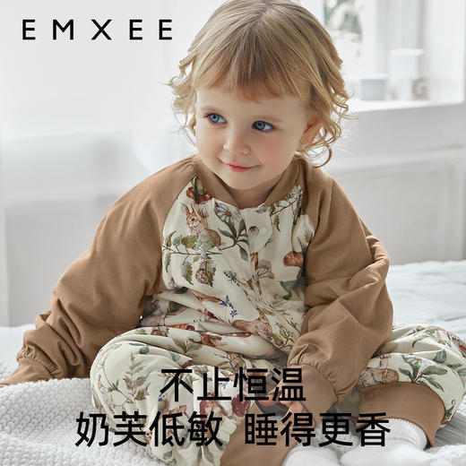 【宝宝安睡】嫚熙婴儿奶芙睡袋秋宝宝冬夹棉加厚儿童防踢被 商品图4