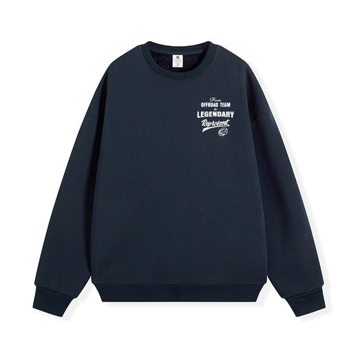 自由基地秋冬新款450克银狐抓绒圆领套头卫衣潮流越野字母印花款 NMT-2183 商品图6