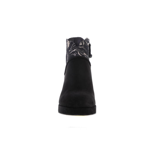 sheme进口印花布异型靴筒口优雅时尚新中式女士短靴可定制 商品图2