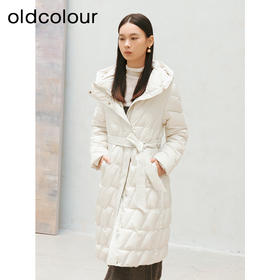 oldcolour冬季新品*时尚洋气收腰修身中长款羽绒服女P420911A1