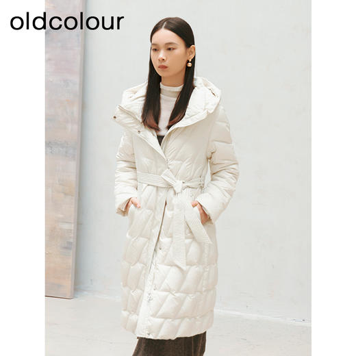 oldcolour冬季新品*时尚洋气收腰修身中长款羽绒服女P420911A1 商品图0