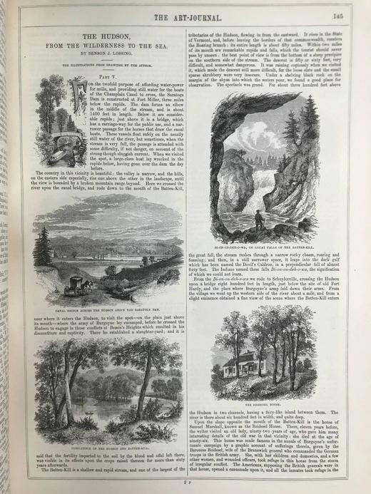 33*25cm！1860年 艺术杂志 数百幅版画插图 真皮精装大16开 商品图3