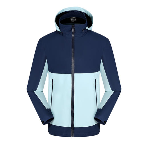 自由基地轻量耐磨新款拼色薄款冲锋衣可拆卸帽款防风雨多色男女款 NMJ-2011 商品图5