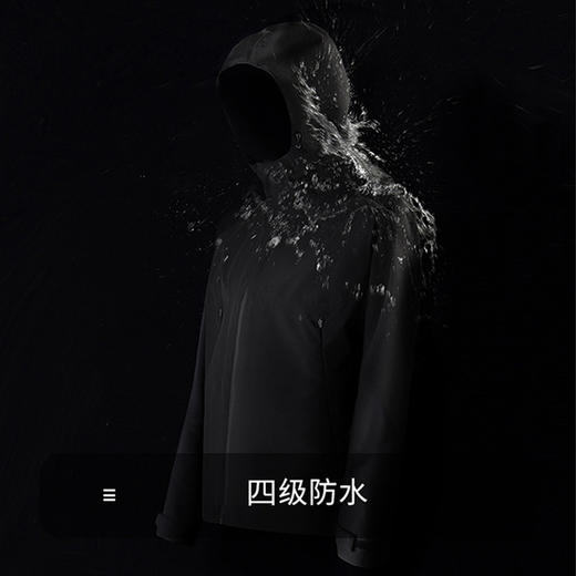 【四级防水+易打理】圣得西2024秋季新款连帽夹克男城市轻户外潮 商品图2