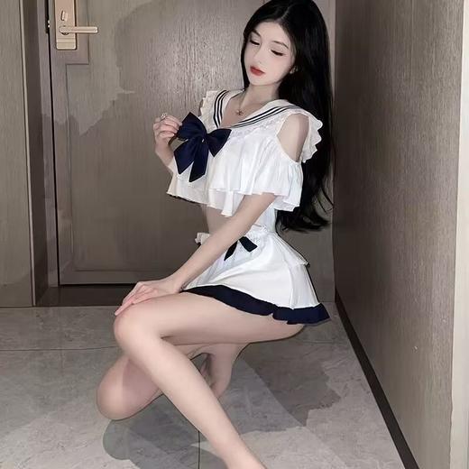 【双旦狂欢·钜惠来袭】【情趣内衣】大象情趣内衣清纯蝴蝶水手制服装 商品图3