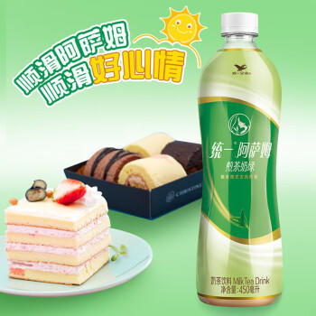 统一 阿萨姆煎茶奶绿 450ml*15瓶唐式古风煎茶（新老包装随机发货） 商品图2