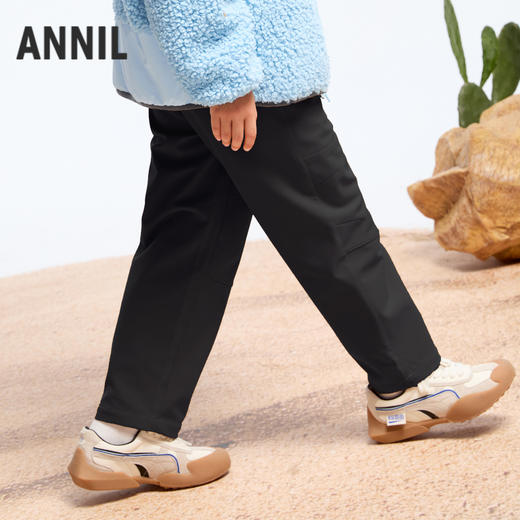 男童复合绒软壳长裤冬季新款安奈儿童装实体店同款AB446772 商品图2