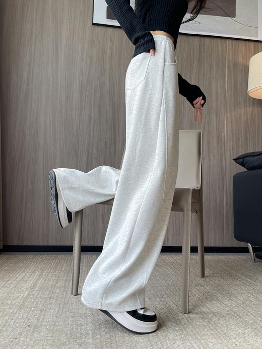 【29元限时秒杀】【秀黛】女斜拼条阔腿运动长裤L3553003T【门店同款】 商品图7