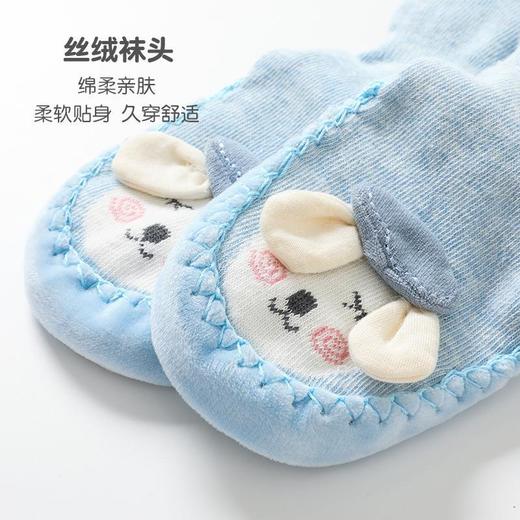 儿童学步袜秋冬新款硅胶底无骨防滑公仔袜卡通皮底儿童袜子地板袜11-14cm 商品图3