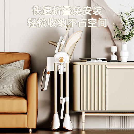 【宝宝“头等舱”，多功能餐椅】秋千餐椅摇椅餐椅 可折叠幼婴儿童餐桌摇篮二合一 学坐椅摇摇椅-QQ 商品图2