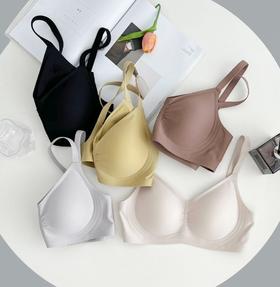老米优品🎈3-5天。性价比nice~~《无痕固定杯果冻条褶皱文胸》👙舒适裸感，U型美背设计 NY240920A