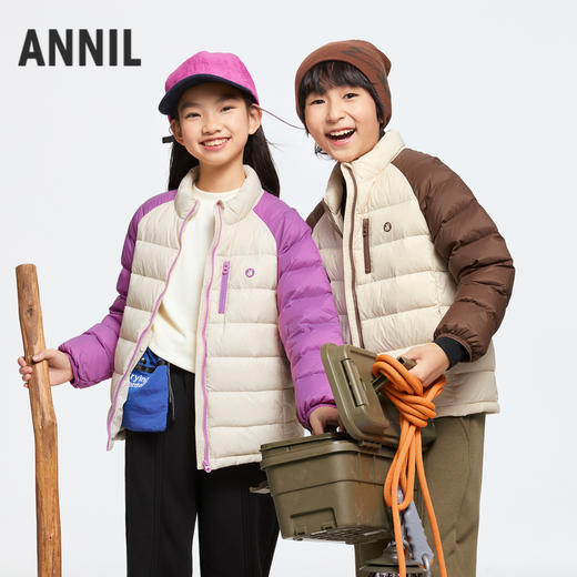 男女童立领短款羽绒服冬季新款安奈儿童装EM445657 商品图1