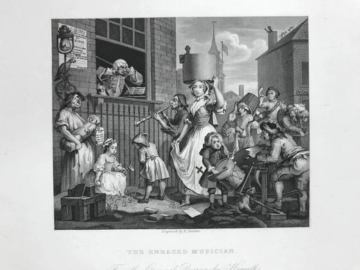 约19世纪后期 威廉·荷加斯画集（全2卷） 148幅版画插图 漆布精装16开 商品图5