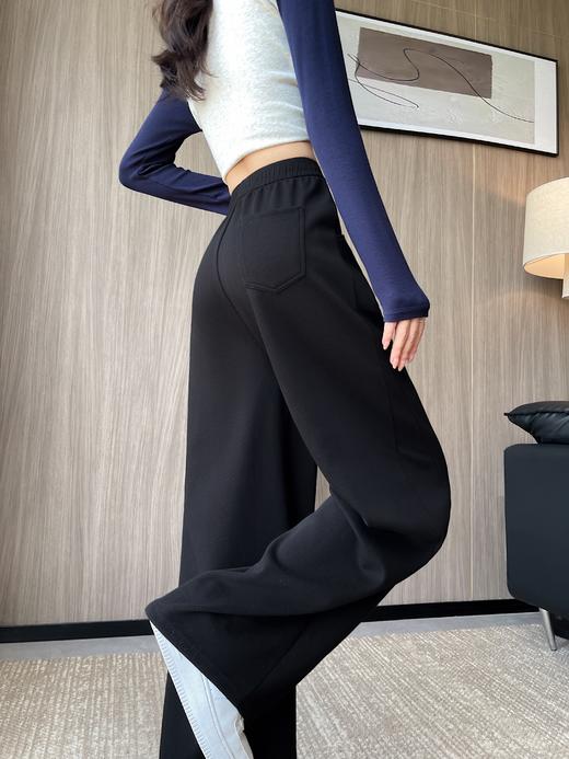 【29元限时秒杀】【秀黛】女斜拼条阔腿运动长裤L3553003T【门店同款】 商品图5