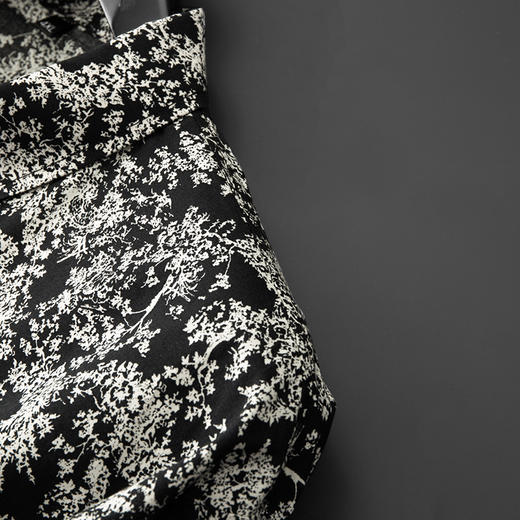 【100%棉】【新款DDA】大依优型大码花衬衫长袖衬衫翻领加肥加大肥佬休闲商务宽松透气上衣 商品图4