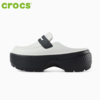 CROCS洞洞鞋 雪屋乐福 亚麻拼黑209937-1HR 商品缩略图0