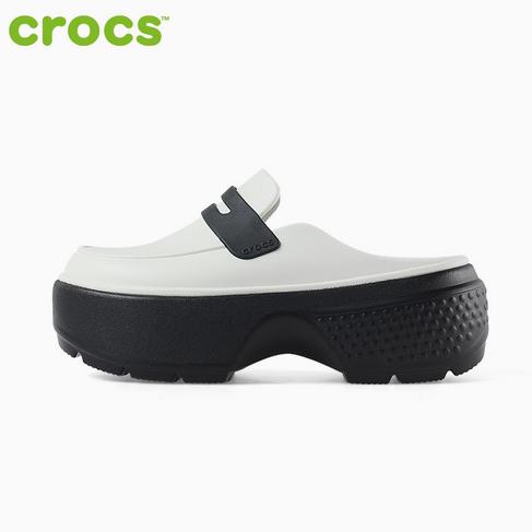 CROCS洞洞鞋 雪屋乐福 亚麻拼黑209937-1HR 商品图0