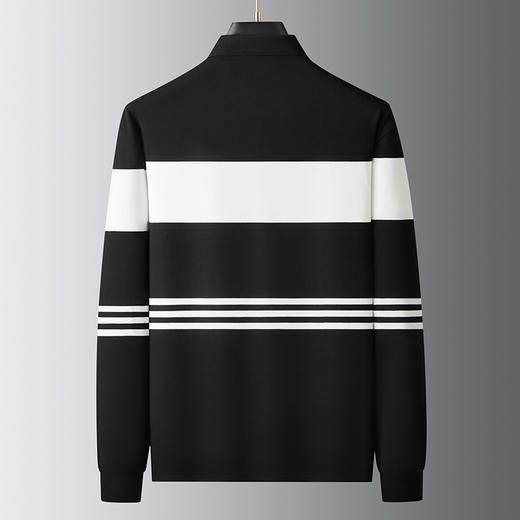 【新款DDA】大依优型大码长袖Polo衫翻领加肥加大肥佬休闲商务宽松透气上衣打底 商品图1