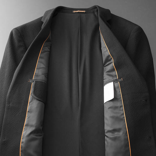 【新款DDA】大依优型品质西服外套商务夹克男宽松加肥加大码上衣胖子正装休闲 商品图5