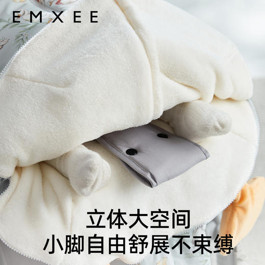 【宝宝安睡】嫚熙婴儿推车睡袋加厚保暖秋冬牛奶绒新生儿保暖防踢被溜娃神器 商品图4