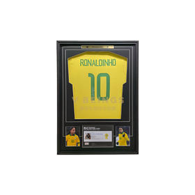 收藏系列 小罗 巴西队10号黄色 亲笔签名球衣 ICONS