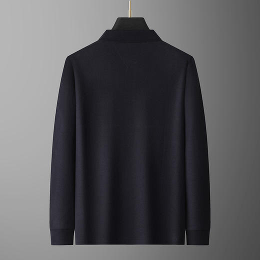 【100%丝光棉】【新款DG】大依优型大码长袖Polo衫翻领加肥加大肥佬休闲宽松透气上衣打底 商品图2