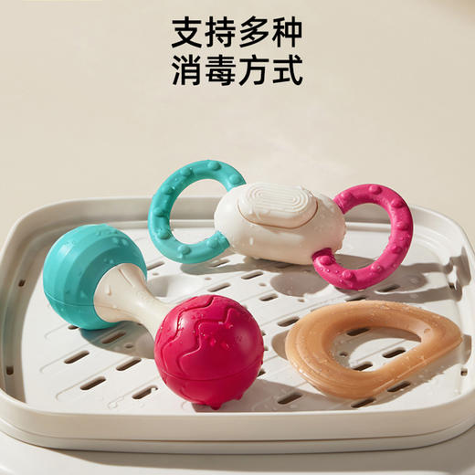 澳贝-全明星摇铃牙胶礼盒-461505 商品图2