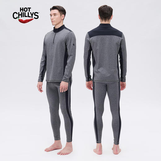 Hotchillys热椒8k磨毛拉领上衣男登山保暖透湿高弹力功能内衣裤HCA9401/9409 商品图6