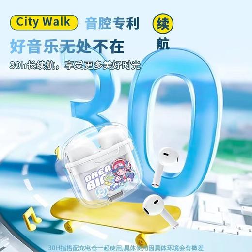 【荣耀联名款，新款无线蓝牙耳机】运动半入耳式高音质 长续航跑步男女款耳机 单双耳机随时切换-QQ 商品图3