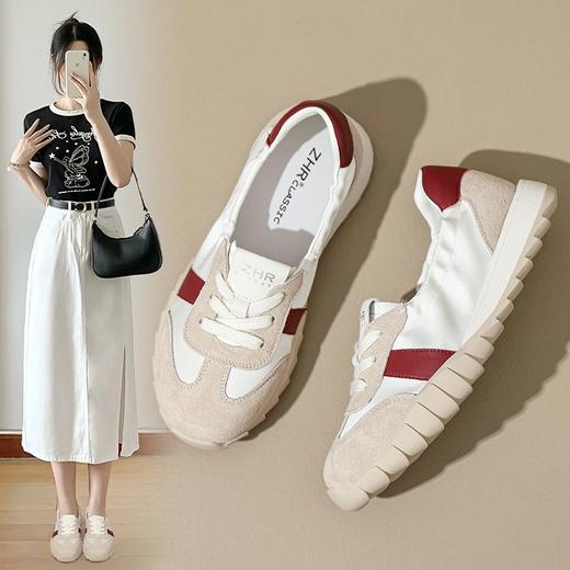 ZHR则则浅口平底德训女鞋2024新款夏季透气薄款运动鞋百搭休闲鞋 商品图8