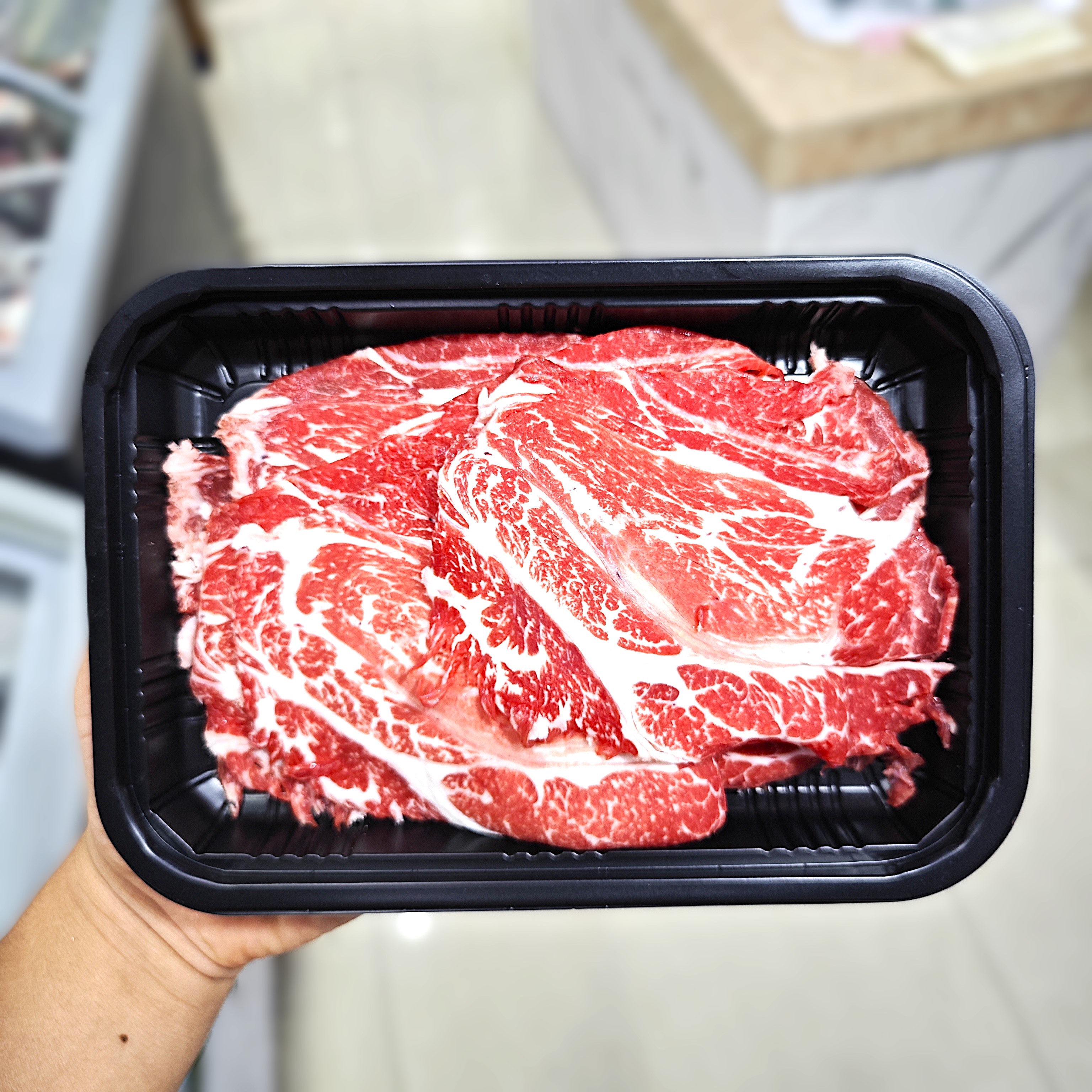 安格斯雪花牛上脑切片250g（雪花丰富，唇齿留香，涮炒煎皆可）