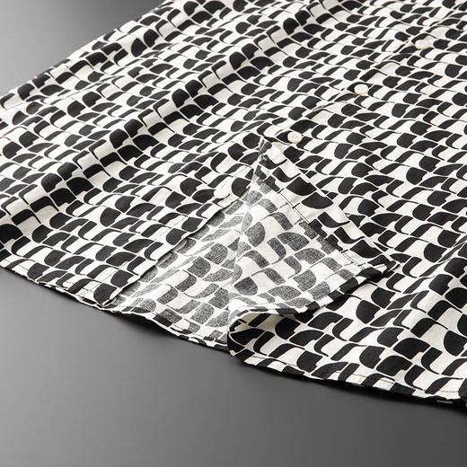 【100%棉】【新款DDA】大依优型大码花衬衫长袖衬衫翻领加肥加大肥佬休闲商务宽松透气上衣 商品图5