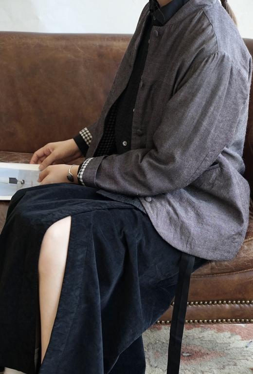 ALBUM DI FAMIGLIA 天鹅绒合身半身裙(2色可选) 商品图13