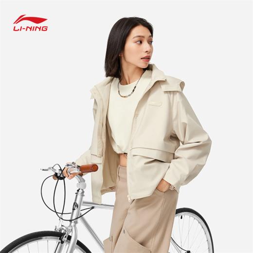 【L/XL断码】李宁CROSS女子加绒保暖宽松运动风衣AFDUA84【库存有限，如无货将做退款，介意慎拍！】 商品图2