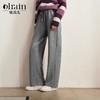 
OLrain欧芮儿美式高腰休闲裤女秋季2024年新款慵懒休闲宽松直筒裤 商品缩略图0