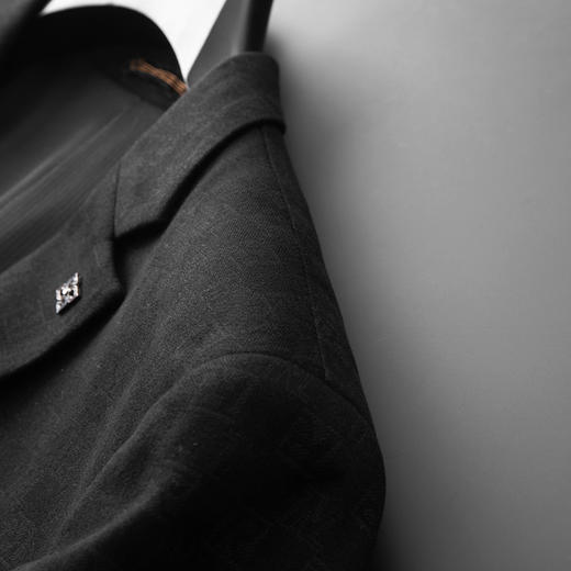 【新款DDA】大依优型品质西服外套商务夹克男宽松加肥加大码上衣胖子正装休闲 商品图3