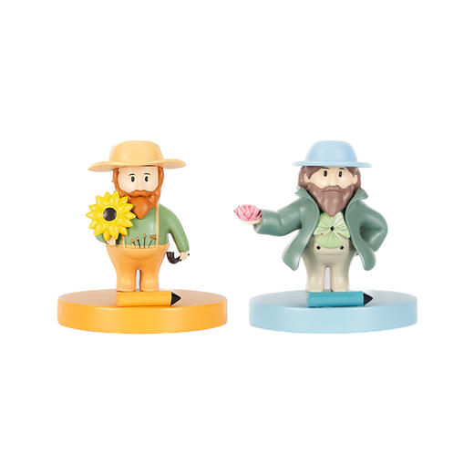 英国国家美术馆 萌版大师系列 萌版梵高 莫奈 手机支架摆件 情侣款 赠闺蜜女友 商品图4